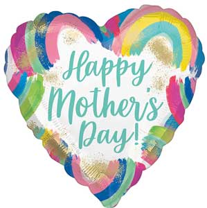 Mother's Day Painted Rainbows Foil Balloons